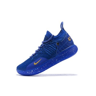 Nike Erkek Kd 11 Koyu Yeşil / Koyu Mavi / Altın Basketbol Ayakkabısı Türkiye - QCCMAAUX